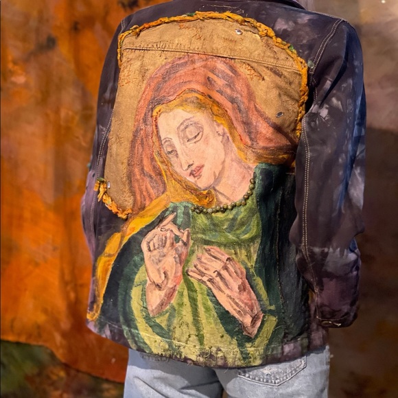 Hand Painted St. Mary Jacket - Picture 5 of 9